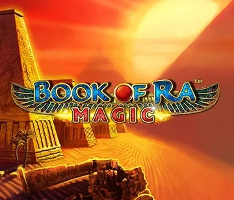 Official Slots logo: Book of Ra Magic by Greentube at Newgioco