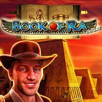 Book of Ra Deluxe by Novomatic, showcased at newgiocoit.it – game logo