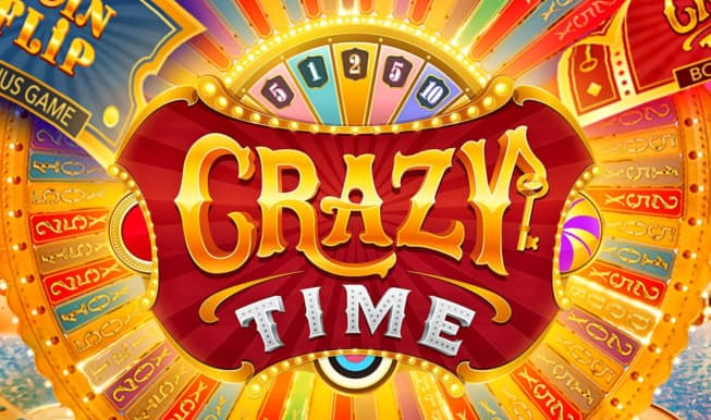 Crazy Time logo – Live Shows by Evolution at Newgioco