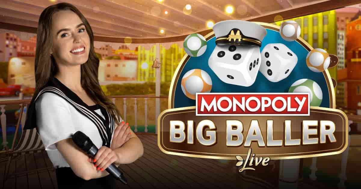 MONOPOLY Big Baller logo by Evolution at Newgioco