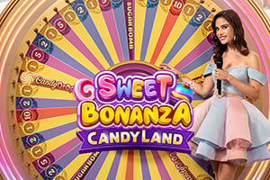 Sweet Bonanza CandyLand online game logo by Pragmatic Play on newgiocoit.it